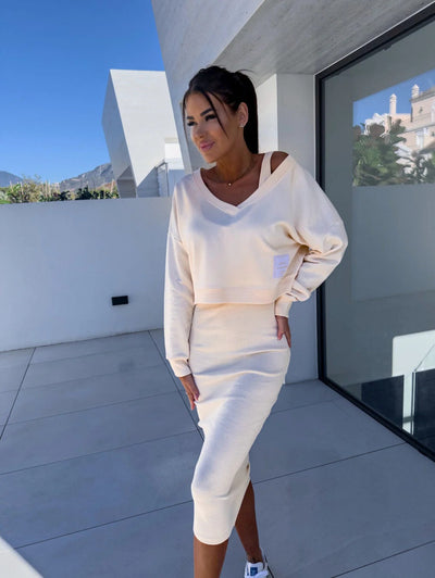 Aebi - Ensemble sweat-shirt et robe pour le quotidien