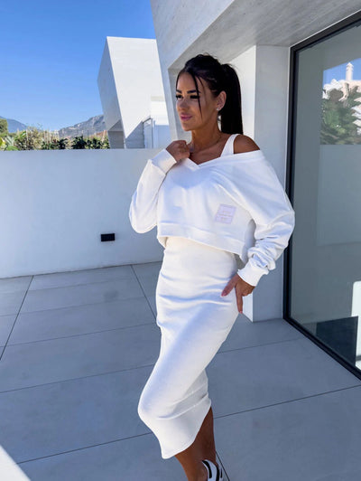 Aebi - Ensemble sweat-shirt et robe pour le quotidien