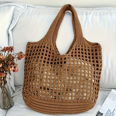 Cynthia | Sac fourre-tout tissé à la mode - parfait pour les voyages d'été