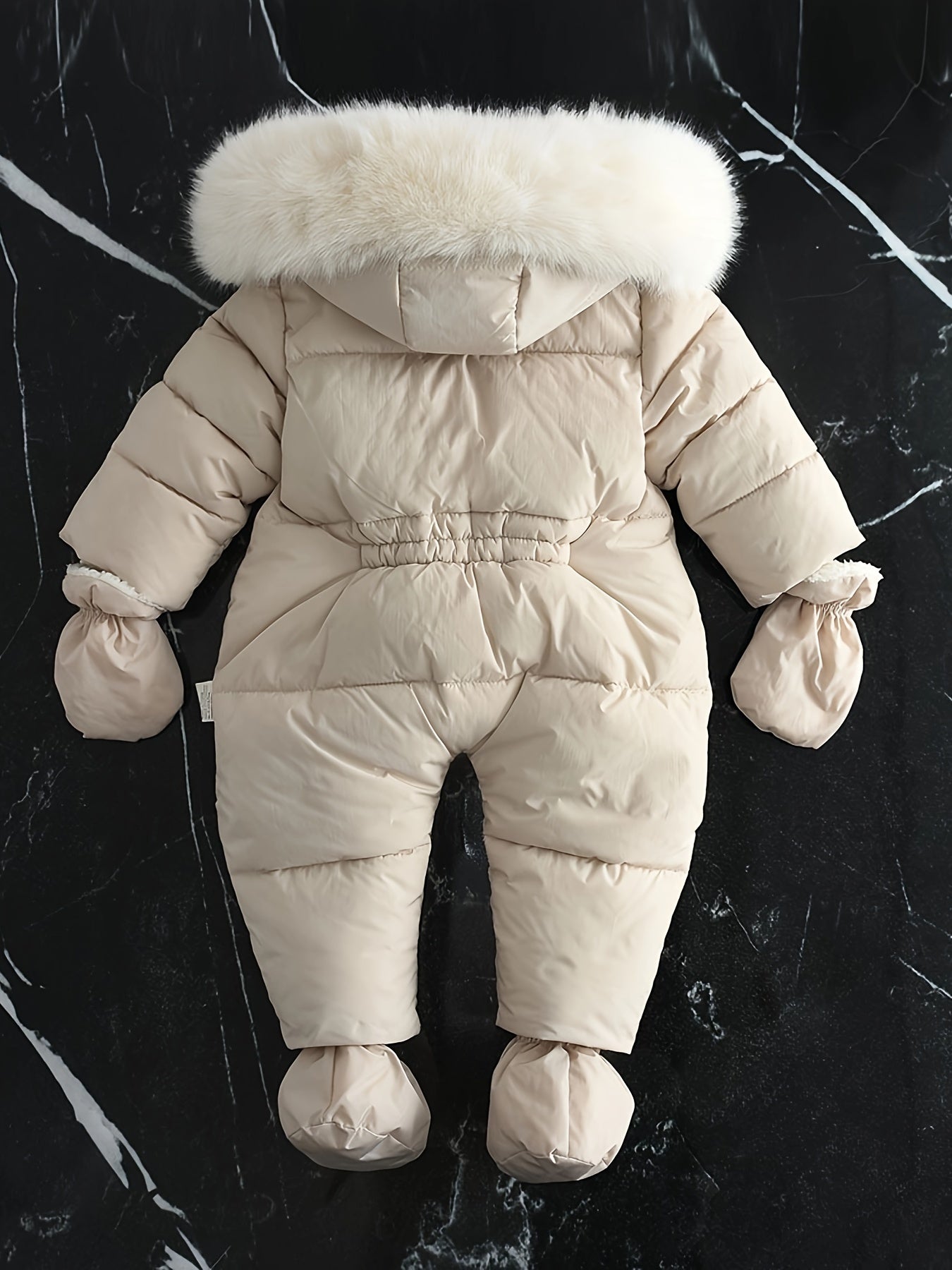 Mono de bebé Frosty: mono de invierno de lujo con capucha para los meses más fríos