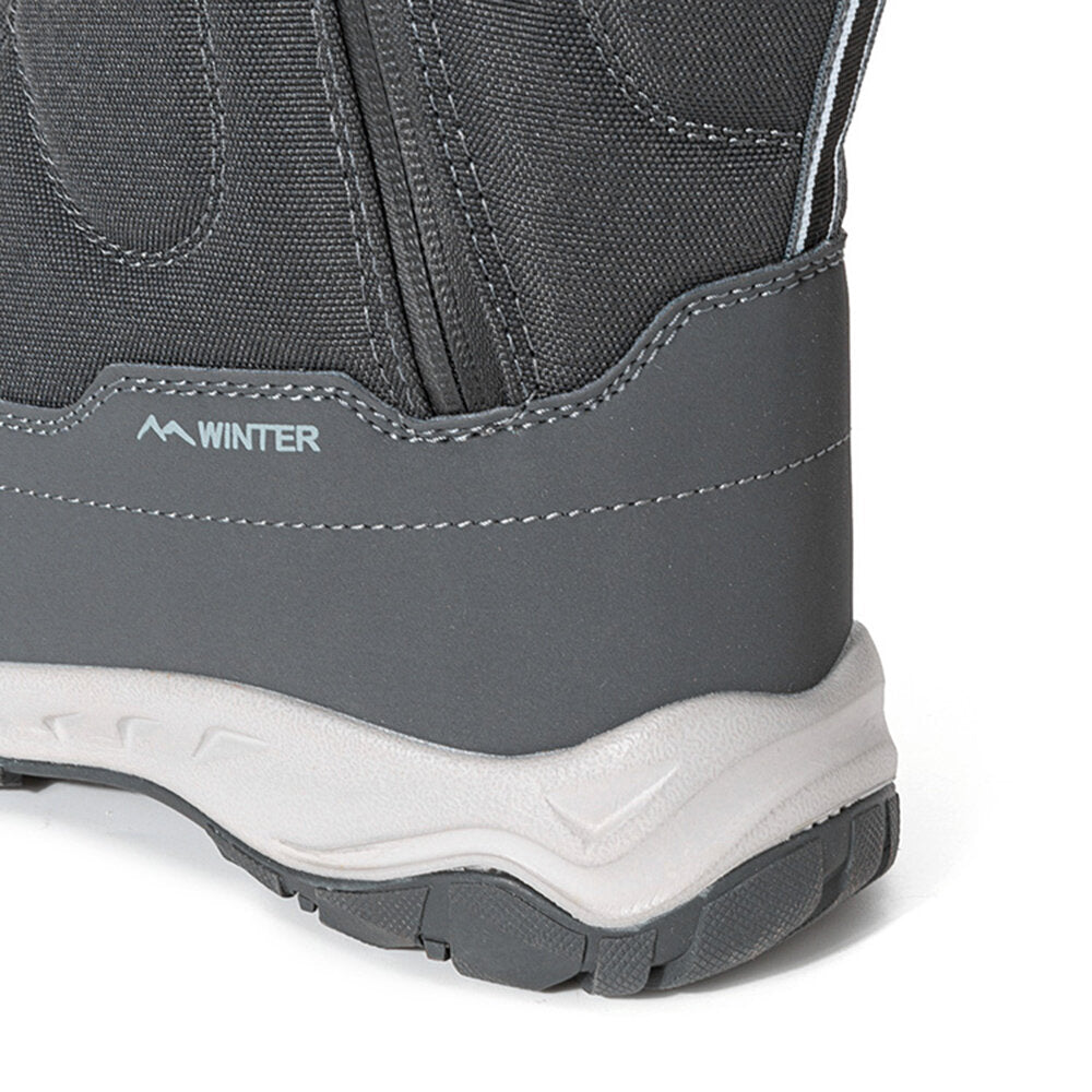 Bottes d'hiver pour femmes avec fermeture éclair latérale - Bottes de neige imperméables, antidérapantes et durables avec doublure chaude