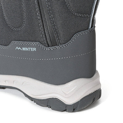 Bottes d'hiver pour femmes avec fermeture éclair latérale - Bottes de neige imperméables, antidérapantes et durables avec doublure chaude