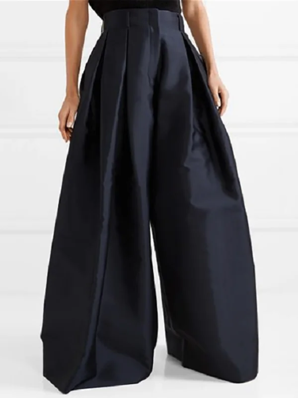 Eva - Elégant pantalon plissé à taille haute et jambe large