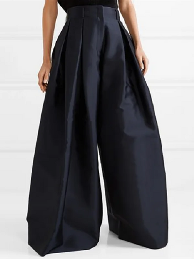 Eva - Elégant pantalon plissé à taille haute et jambe large