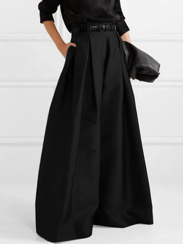 Eva - Elégant pantalon plissé à taille haute et jambe large