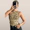 Jelena - Top asimétrico con estampado animalier