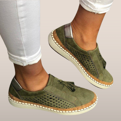 Mocasines trenzados transpirables de mujer - Calzado casual ligero