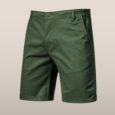 Short Chino pour homme - Short décontracté en coton avec taille élastique