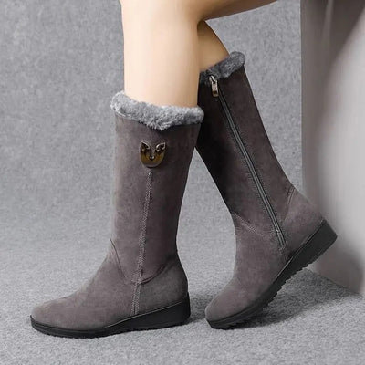 Bottes hautes en fourrure pour femmes