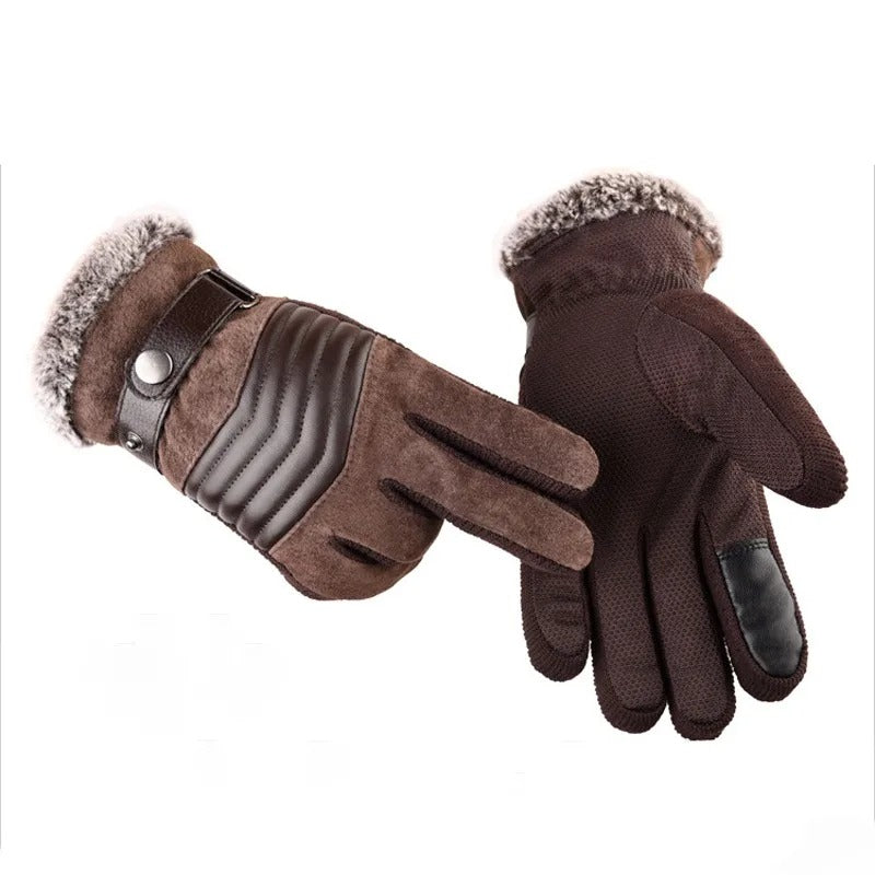 Gants en cuir décontractés pour hommes