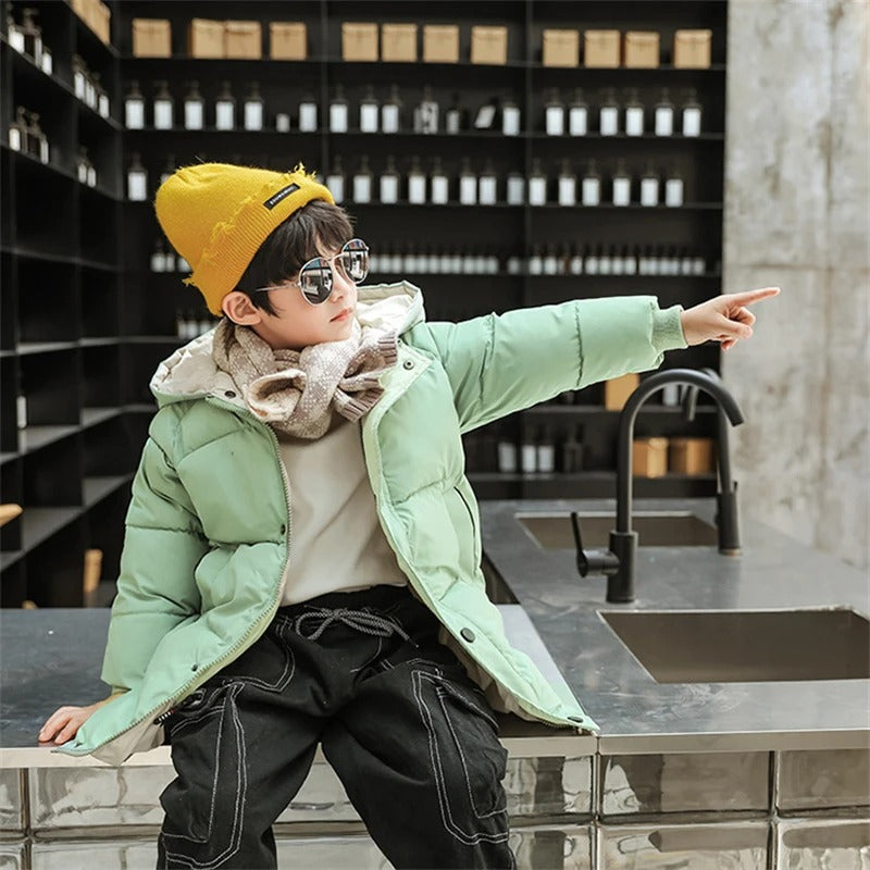 Veste parka chaude pour enfants