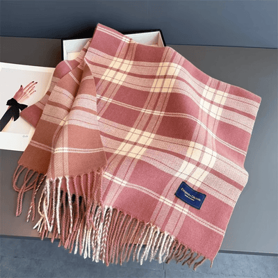 WarmElegance - Echarpe d'automne et d'hiver de créateur en cachemire doux à l'aspect pashmina