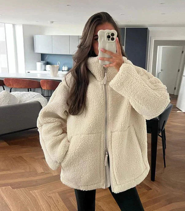 Dixie - Veste en laine d'agneau pour femme
