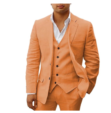 Costume homme élégant 3 pièces – tenue de mariage ou cérémonie estivale
