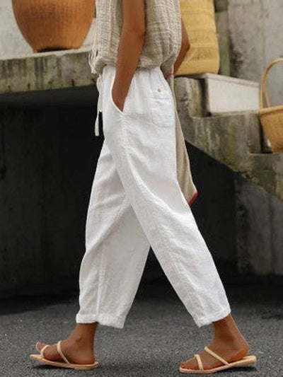 Pantalon en coton léger pour un confort décontracté au quotidien