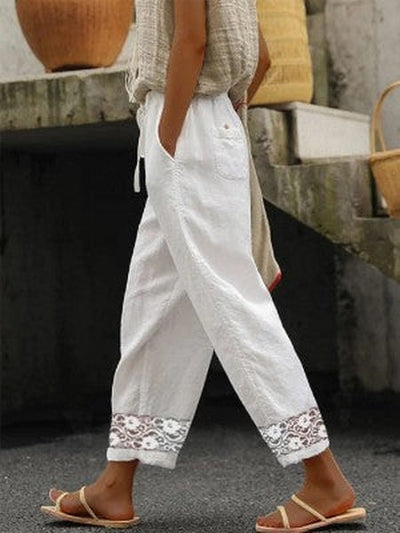 Pantalon en coton léger pour un confort décontracté au quotidien