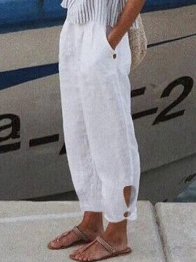 Pantalon en coton léger pour un confort décontracté au quotidien