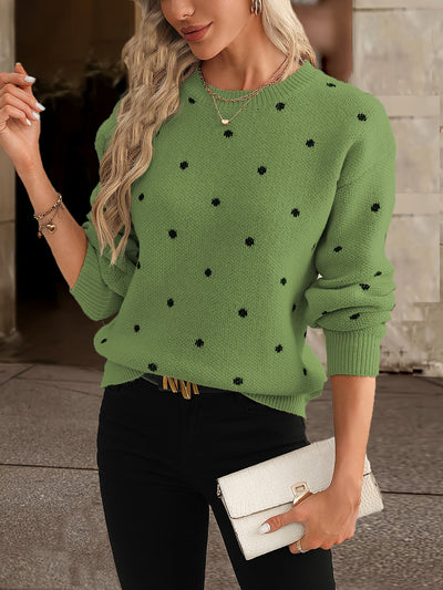 Suéter de lunares de Zara: casual y elegante para mujer en otoño e invierno