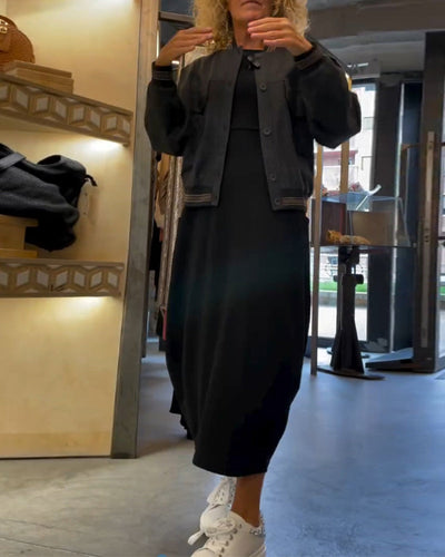 Alessandra | Robe Midi Col Ronde