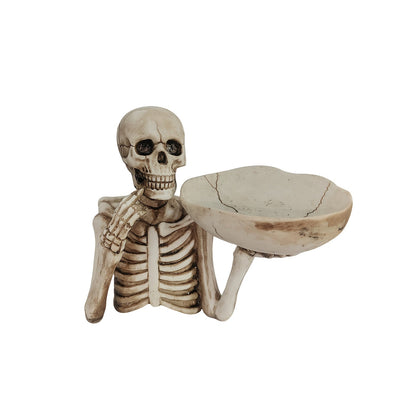 GhoulBowl | Bol à crâne en résine - Décoration gothique squelette Halloween