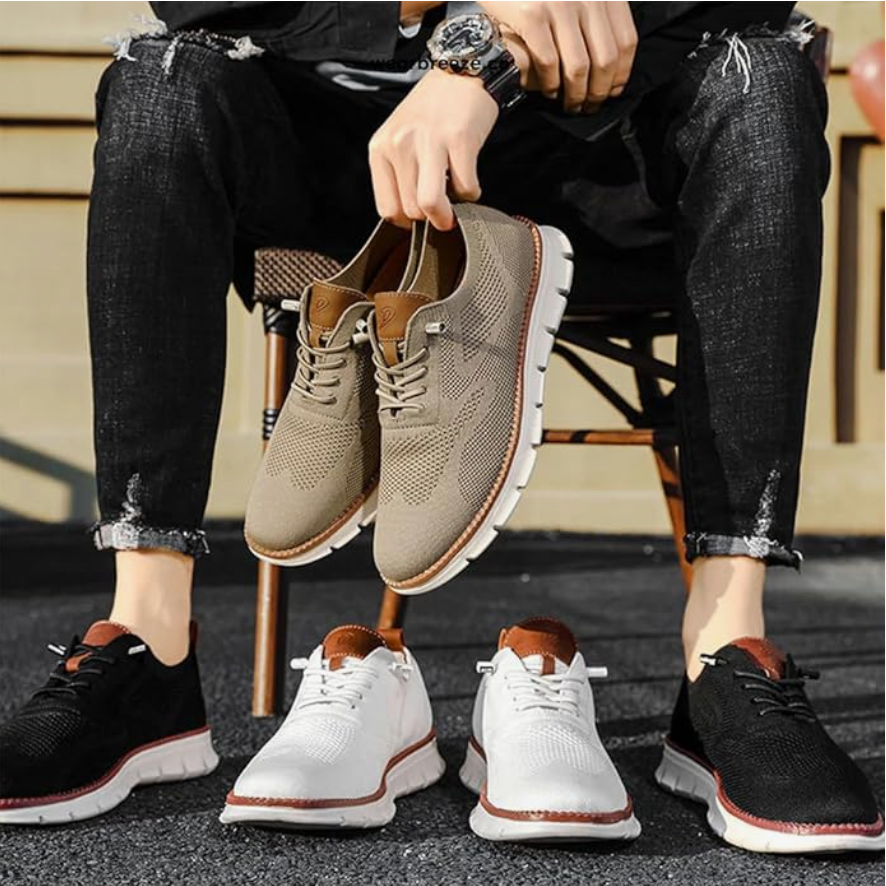 Chaussures de marche en tricot pour hommes | Légères, Chaussures de travail