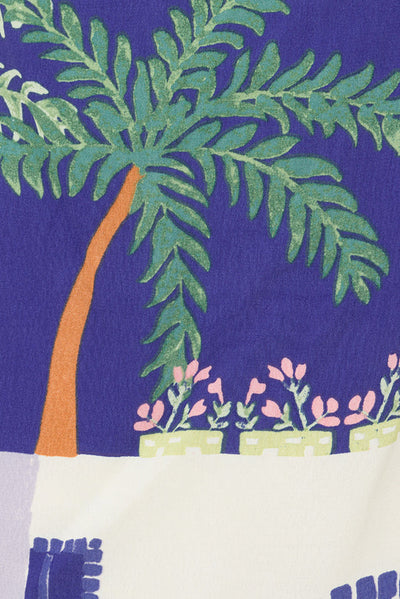 Ensemble d'été Nathalie - Tenue deux pièces à imprimé tropical et à la coupe décontractée