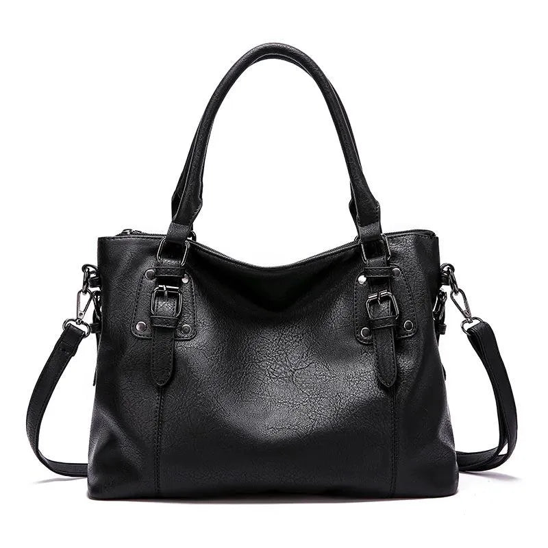 Élégant sac à bandoulière en cuir - Azure