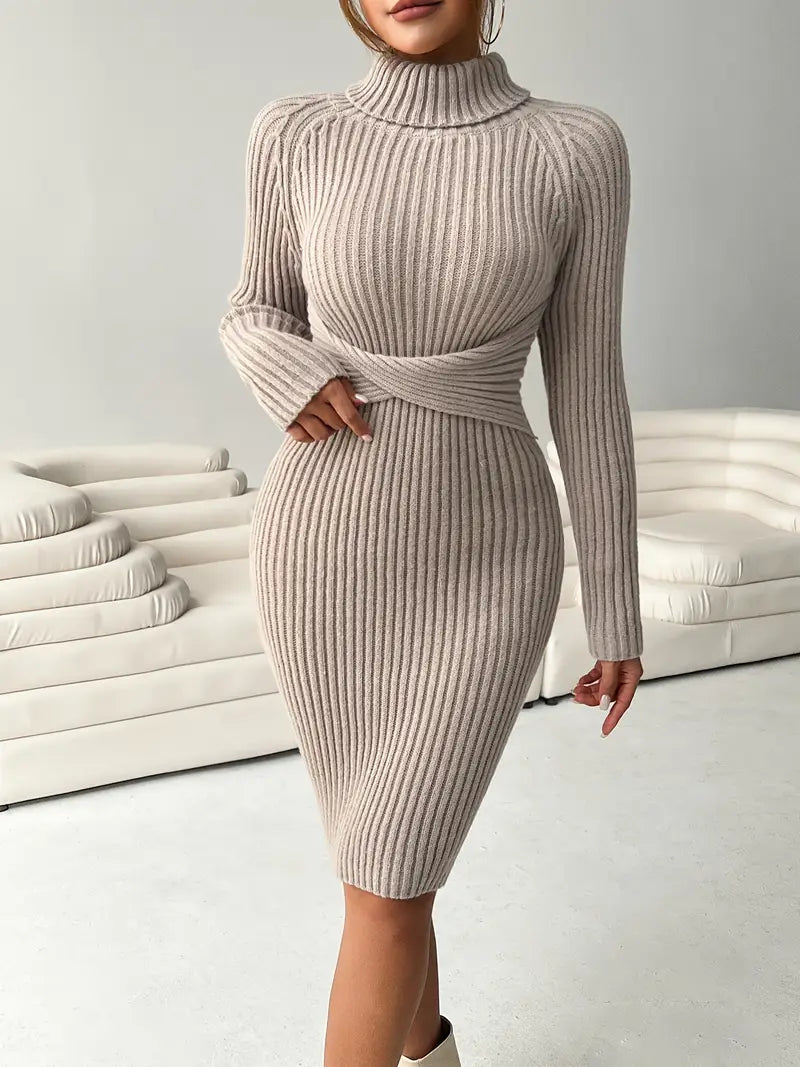 Robe pull bodycon pour les jours plus frais