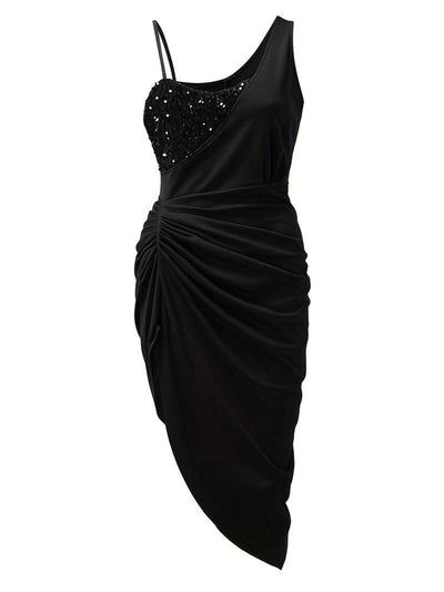 Opaline - Robe asymétrique glamour et élégante, pour femmes