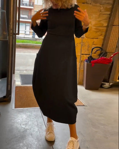 Alessandra | Robe Midi Col Ronde
