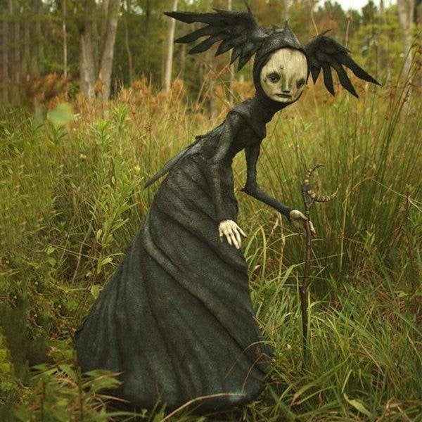 MysticWitch | Sculptures de sorcières effrayantes – Art sombre et étrange, décoration d'Halloween, décoration d'intérieur gothique