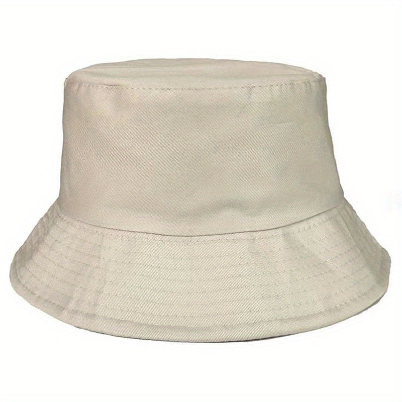 Chapeau bob beige en coton, style décontracté, idéal pour l'été. Accessoire mode unisexe, protection solaire, tendance et polyvalent.