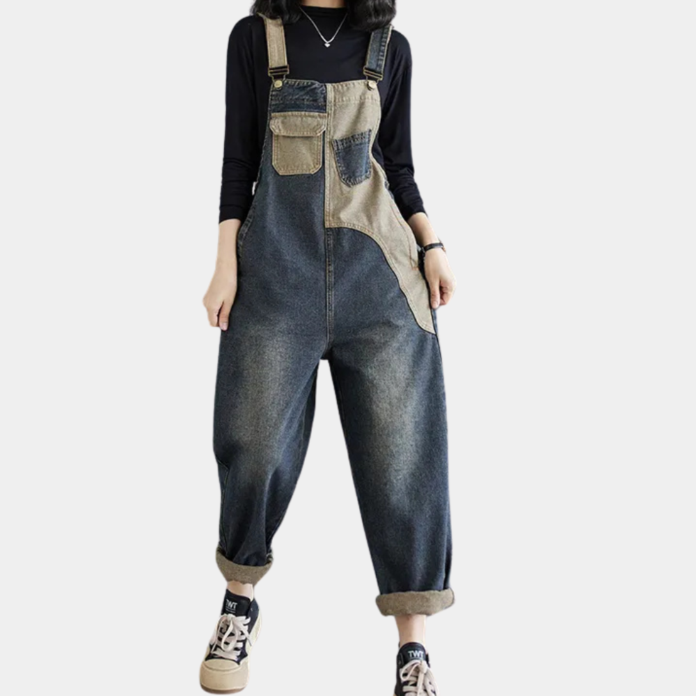 AGATA - Combinaison d'été élégante en denim pour femmes