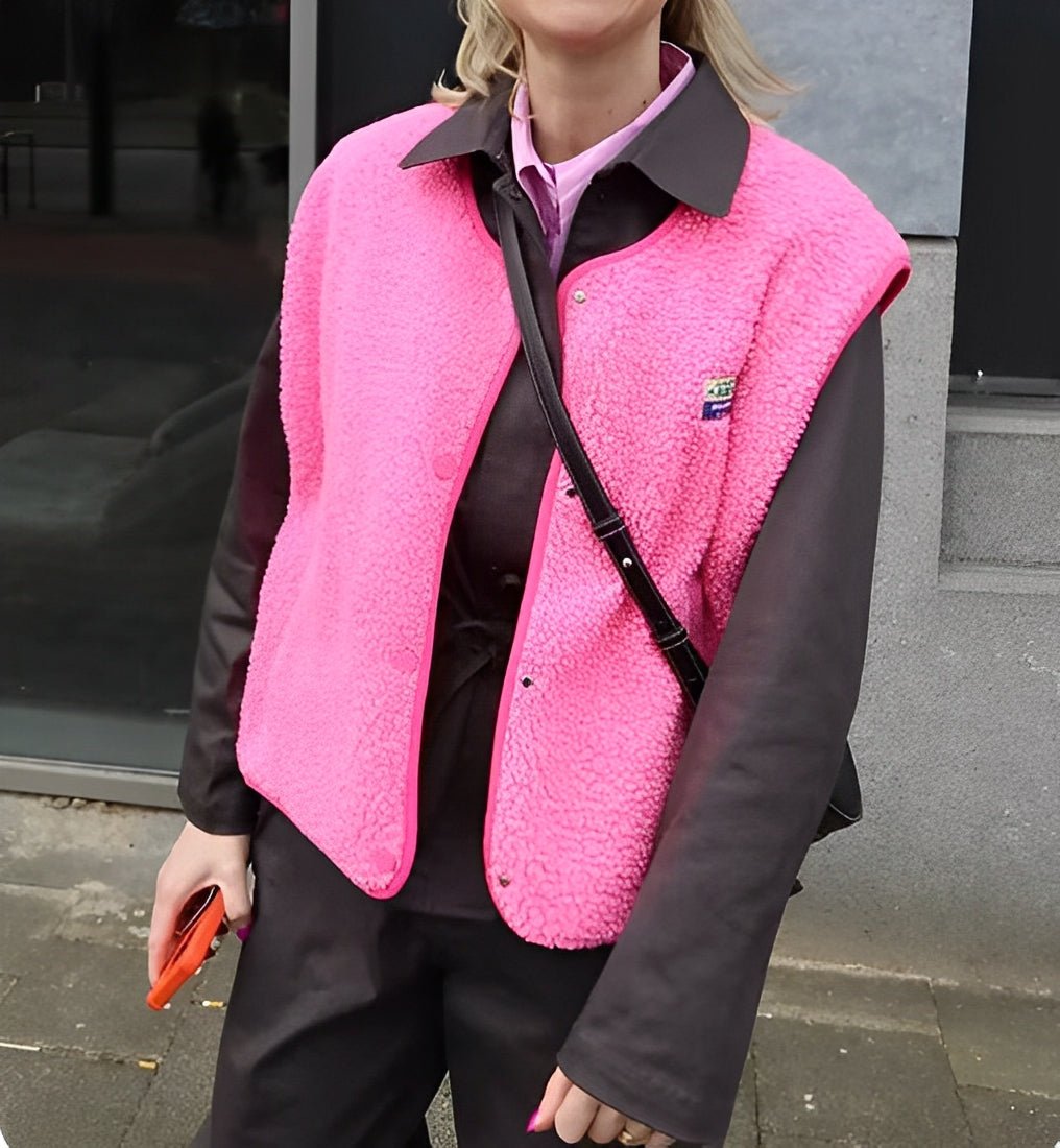 Gilet Femme Sans Manches – Boutonné, Doux et Confortable