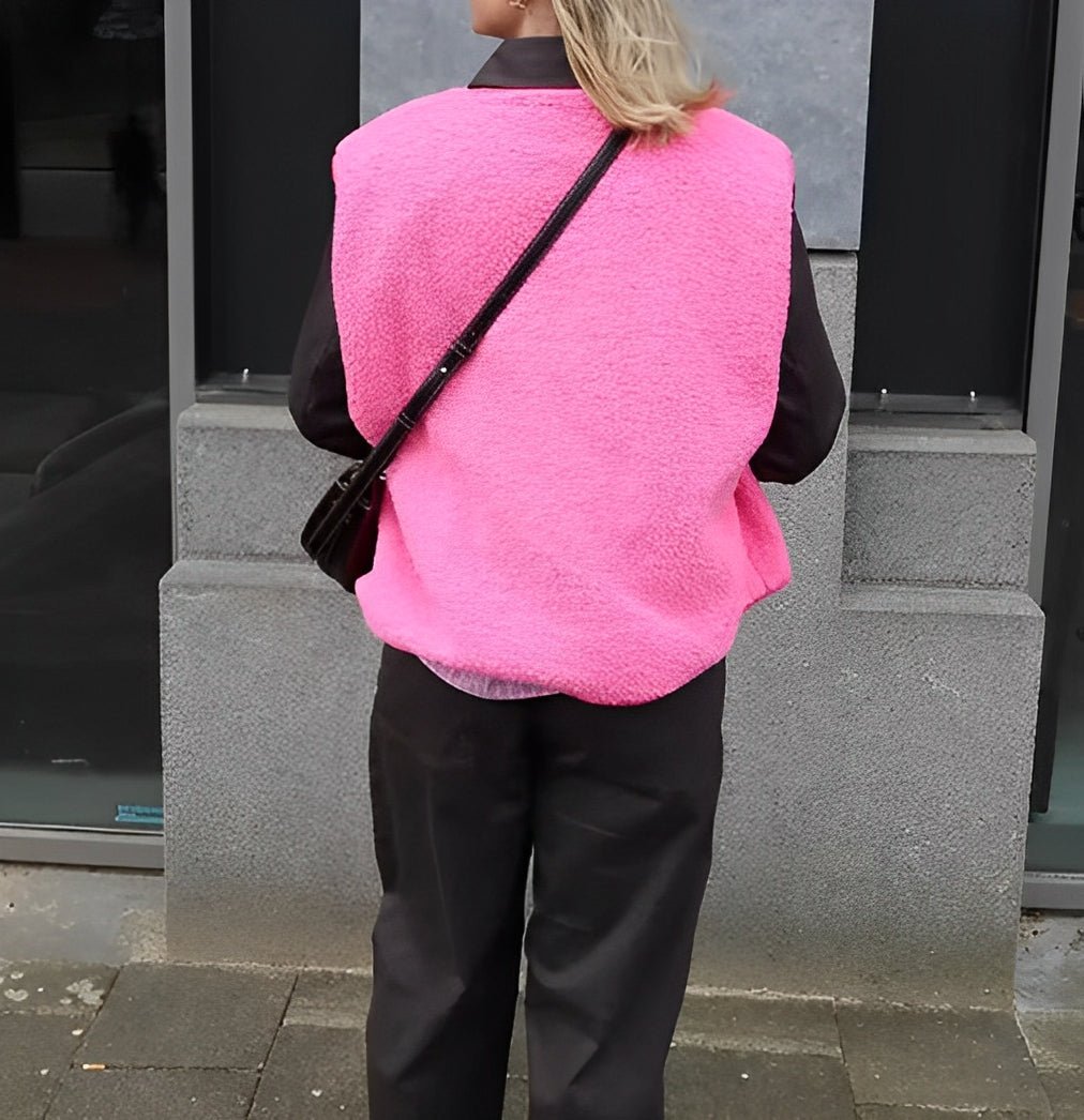 Gilet Femme Sans Manches – Boutonné, Doux et Confortable