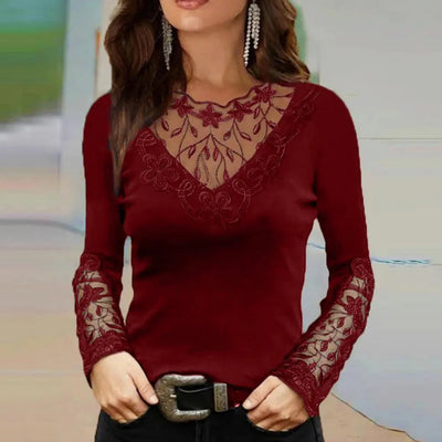 Ketty - Blouse à bords en V au cou
