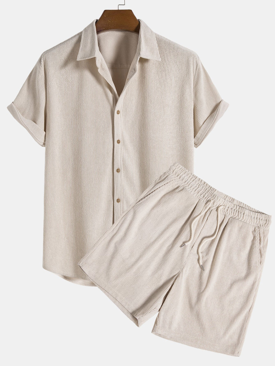 Ensemble d'été short et chemise pour hommes - Fridolin