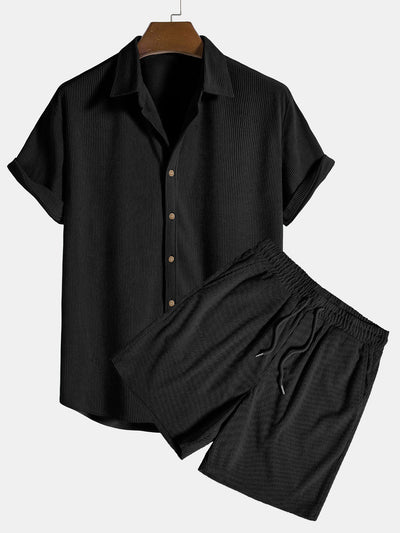 Ensemble d'été short et chemise pour hommes - Fridolin