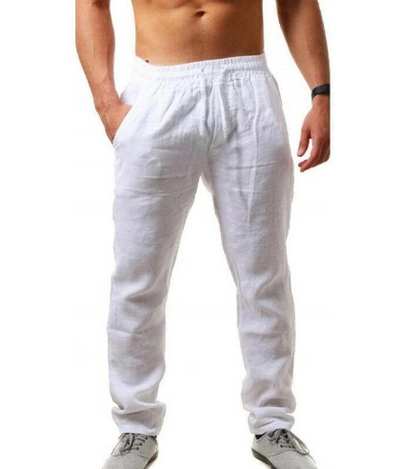 Mode Pantalon de lin ample pour homme en été - Naville