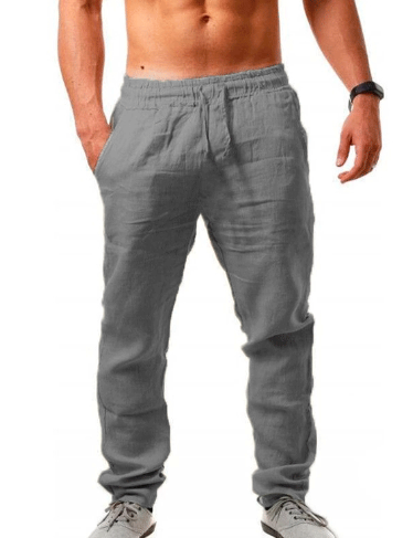 Mode Pantalon de lin ample pour homme en été - Naville