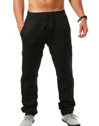 Mode Pantalon de lin ample pour homme en été - Naville