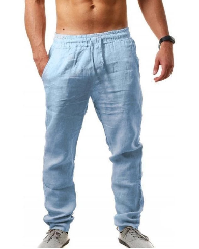 Mode Pantalon de lin ample pour homme en été - Naville