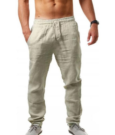 Mode Pantalon de lin ample pour homme en été - Naville