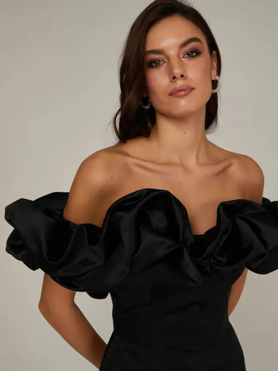 Madison | Robe satin volants