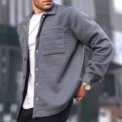 Veste chemise à boutons matelassés | Idéal pour les journées décontractées