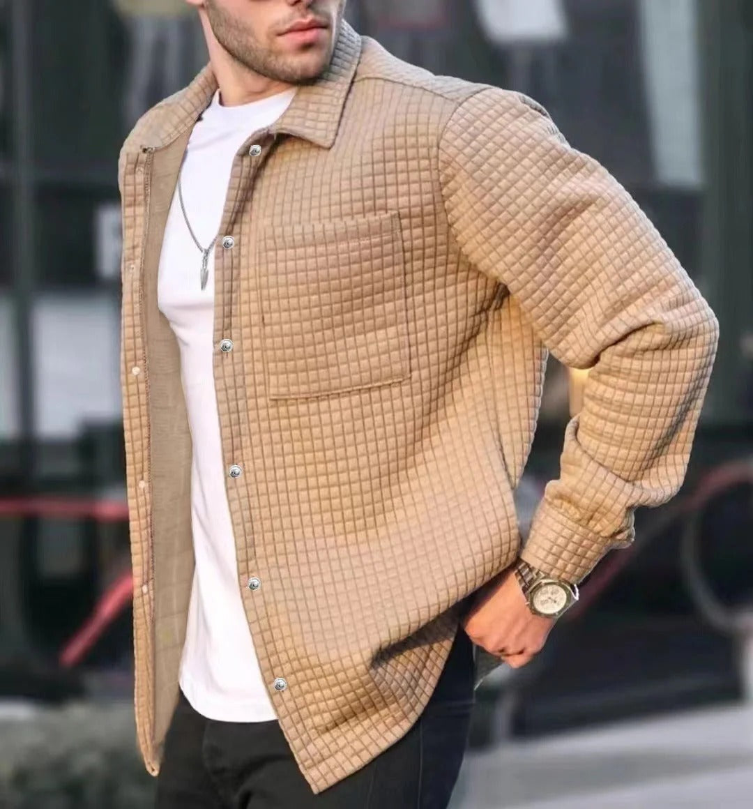 Veste chemise à boutons matelassés | Idéal pour les journées décontractées