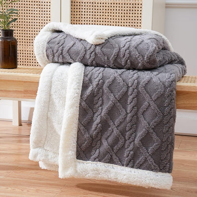 Nostra - Couverture Sherpa douillette de qualité supérieure