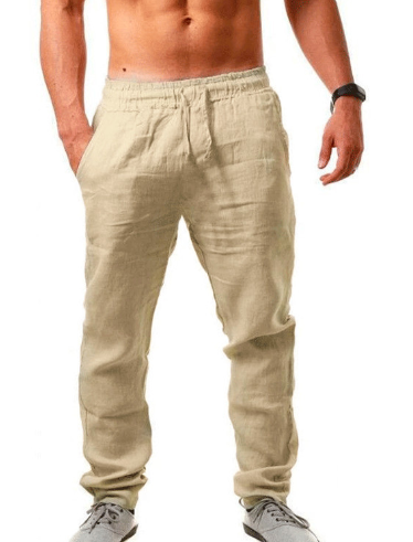 Mode Pantalon de lin ample pour homme en été - Naville