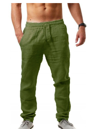 Mode Pantalon de lin ample pour homme en été - Naville