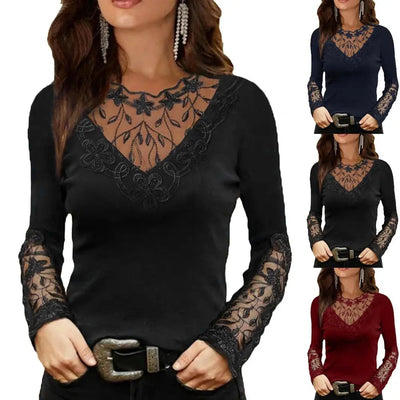 Ketty - Blouse à bords en V au cou